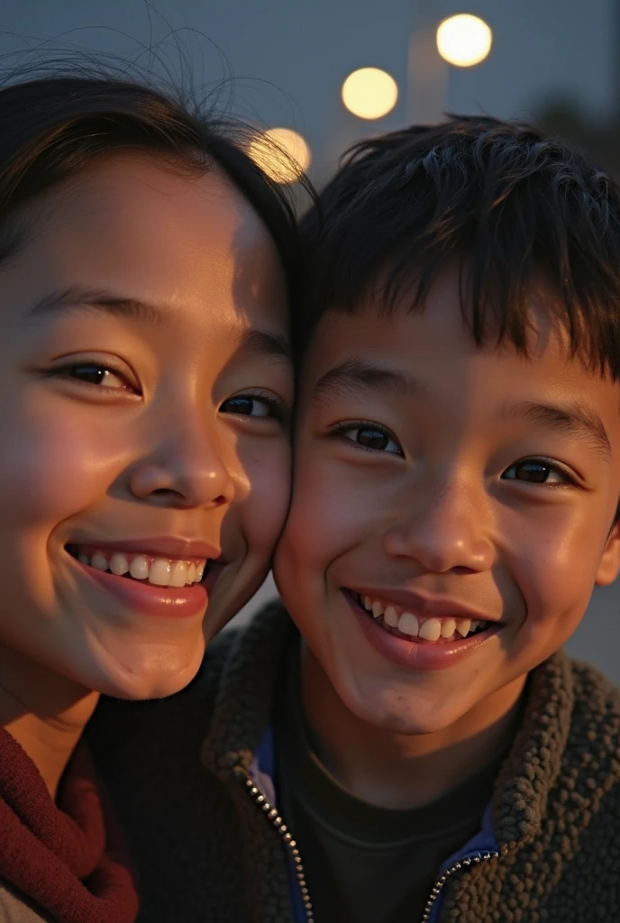 Two little Bhutanese boys crying both