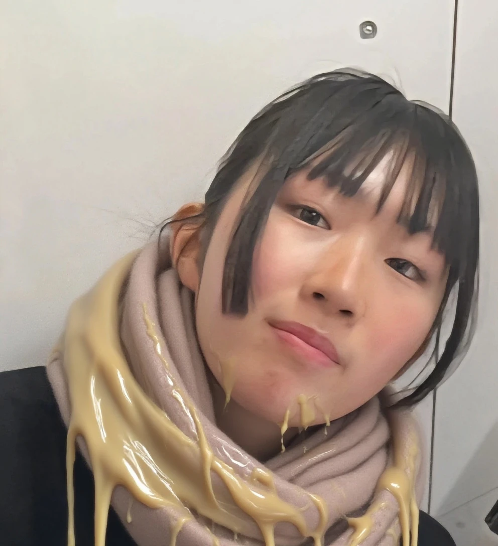 (8K, RAW Photos, Highest Quality, masutepiece: 1.7), (Realistic, Photorealistic: 1.9), NSFW, (Blushing, shy), Sweaty face, (business office room), (Full body, whole body), ((Small breasts)), (((have a cup, Large amounts of cum in a cum))), open the mouth, (projectile cum), slobber