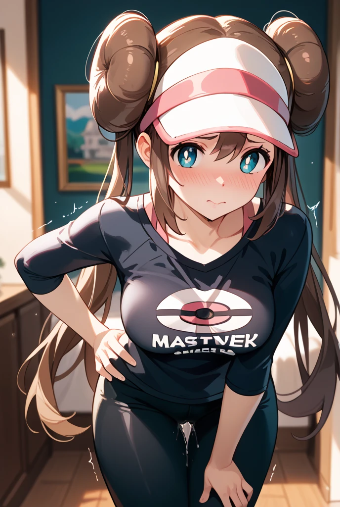 ((Girl having intense vaginal sex with man:1.3)), Anime One Girl, ハルカ Pokemon, 22歳, red bandana, Brown Hair, short hair, Blue eyes, Big Breasts, Chest cleavage, Bounce, Thighs, indoor, 32K,Super detailed,Ultra-detailed, The perfect ハルカ, Red clothes,Navy blue leggings under a short white skirt, Mei's outfit, socks, whole body, , {{A Pokemon trainer sees ハルカ passing by and has Metamon transform into an adult May and engage in intense vaginal sex with her.}}, Intense piston movement between a man's legs, NSFW