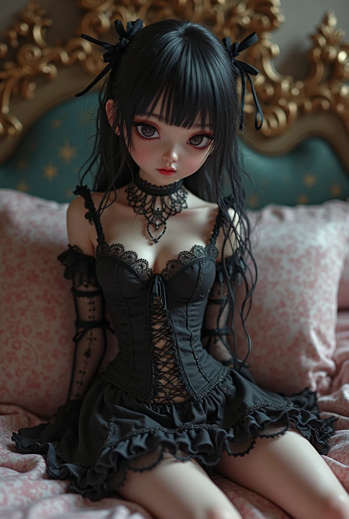 Black silk loli