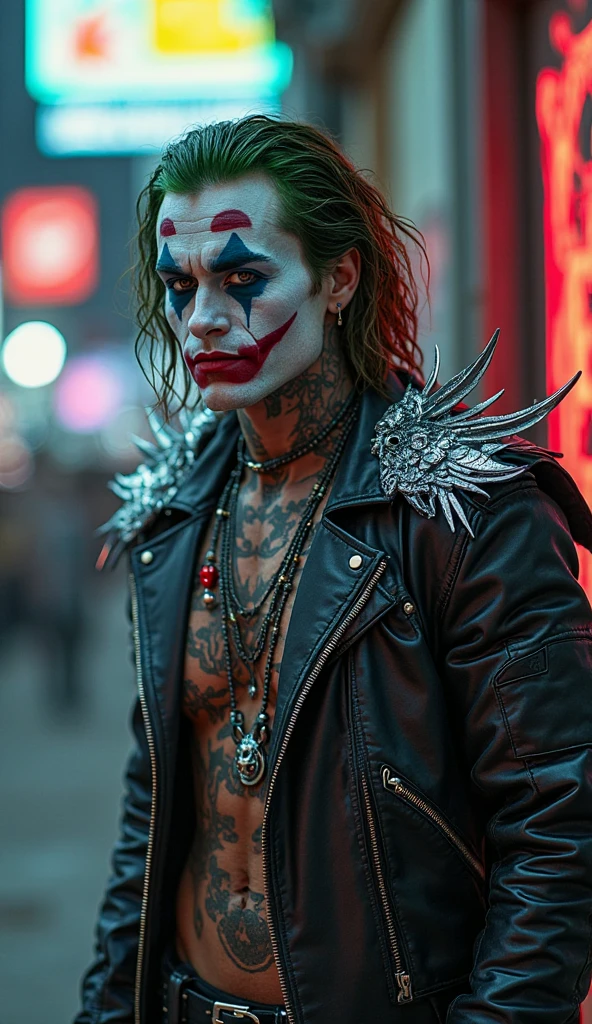 (fullbody:1.2)Best picture quality ,(masterpiece:1.4),(realistic:1.3), finely detailed, quality, Rembrandt lighting,terrifier the clown wearing a leather jacket with patches on fire (Wearing a hatchet man necklace),Realistic Demonic facial features, riding a Harley Davidson motorcycle on a Californian road at dusk, Gorgeous Scenery,Voodoo aesthetics,image take by Cath Simard, ultra-detailed, high quality, high contrast,,Hasselblad H6D-100c 85mm f/1.8, realistic eyes, detailed eyes,, (depth of field: 1. 6), f1. 5, 85mm,,Sexy Vibes,Masterpiece,Award Winning Photography, <lora:add-detail-xl:1>, <lora:mjv6:0.8>