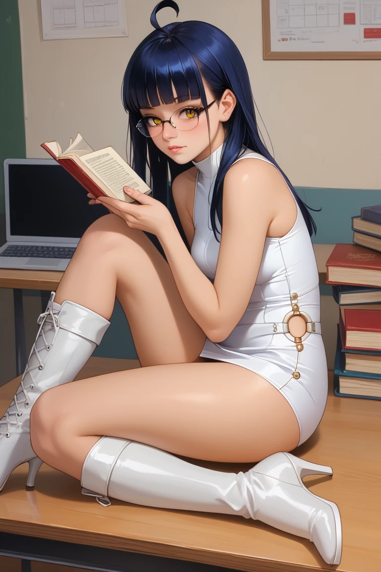 ((masterpiece)), (best quality),, official art, extremely detailed CG unity 8k wallpaper, highly detailed, shiny skin, Depth of field, vivid color,, 1girl, (curvy:0.6), (full body:0.8), girl wearing sexy clothes, sexy , portrait sophie mudd, casual pose, gorgeous young model, cute young woman, a beautiful -aged girl, very pretty model, young , cute young girl, beautiful young girl, beautiful model, long black/blue hair, dark hair, shiny hair, young and cute girl, girl, Hinata, Naruto, Hinata anime, anime, looking at me, high shadow texturing, shadows included, looking epic, epic background, epic place, single person, nobody else, wearing swimsuit, wearing somethink cute, wearing cute dress, adorable, kawaii, cute, proud, happy, definision of happines, rainy day, rain, light source, epic lighting, sunning, 18+ , epic background, super epic backgorund, backgorund theme, suepr shadowing, shadows, dynamic lighting, wearing sexy clothes of random color, (Background: library), poses: (Poses: reading book, studying), light face, light outline lines, realistic, hyper detailer, high details