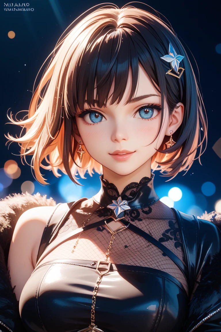 NSFW,((highest quality, 8k, masterpiece :1.3)), 1 girl, pretty woman with thin abs :1.3, (medium short hair, huge breasts :1.2), pajamas:1.1, super detailed face, fine eyes, outside,