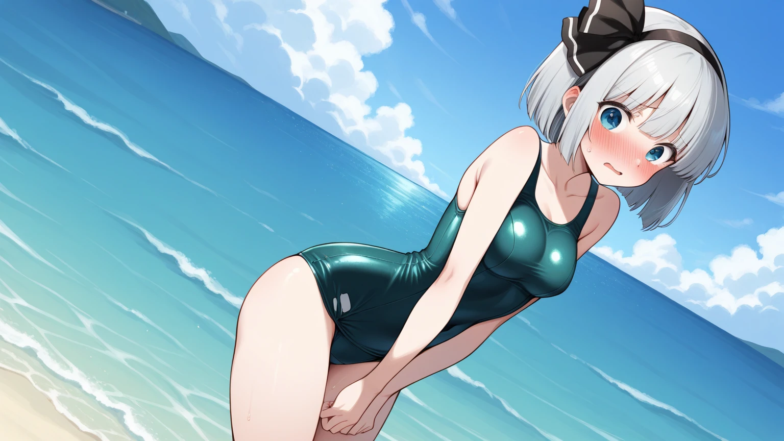 best quality, masterpiece, detailed,
<lora:SpaceBattleshipYamato2199_YamamotoAkira:0.8>, YamamotoAkira,
solo, closed mouth, light smile,
grey hair, short hair, red eyes, ahoge,
AkiraSwimsuit, yellow bikini, see-through,
standing, looking at the viewer,
swimming, underwater, fish