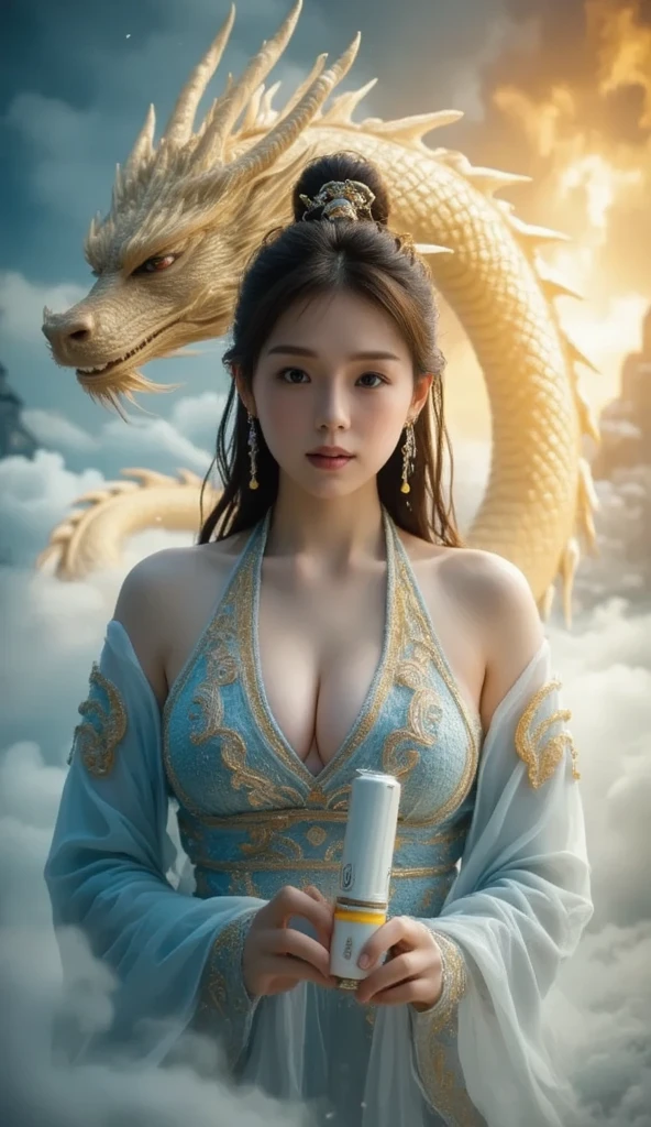(extremely heavy breasts)、highest quality、masterpiece、ultra high resolution、(white dragon armor)、(((Metal製))),(((big breasts)))、(((detailed white micro bikini))),(she wears a beautiful crown made of precious stones.),(Photoreal:1.4)、RAW photo、1 girl、(((random hair))、(((color々take a pose)))、glowing skin、(((black chinese dragon)))、intricate and gorgeous hair ornaments、(Looks like a gorgeous jewelry necklace)、(someone who looks at you calmly, Eyes like a goddess.)happiness:1.2)、(metal bikini background)).((Beautiful coral and sea background))、cliff、(ruins background)、((Super realistic details))、portrait、global illumination、(sexy pose)、Shadow、octane rendering、16K、big breasts、Raw skin exposed in the cleavage、Metal、intricate decorative details、Japan details、very intricate details、realistic light、CG Society Trenlow Eyes、Eyes shining towards the camera、(veil)、(((heavy big))),Shining eyes shine、armpit、24K,