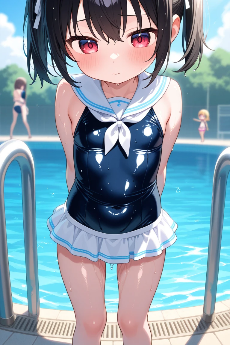 School Swimsuit　Butt