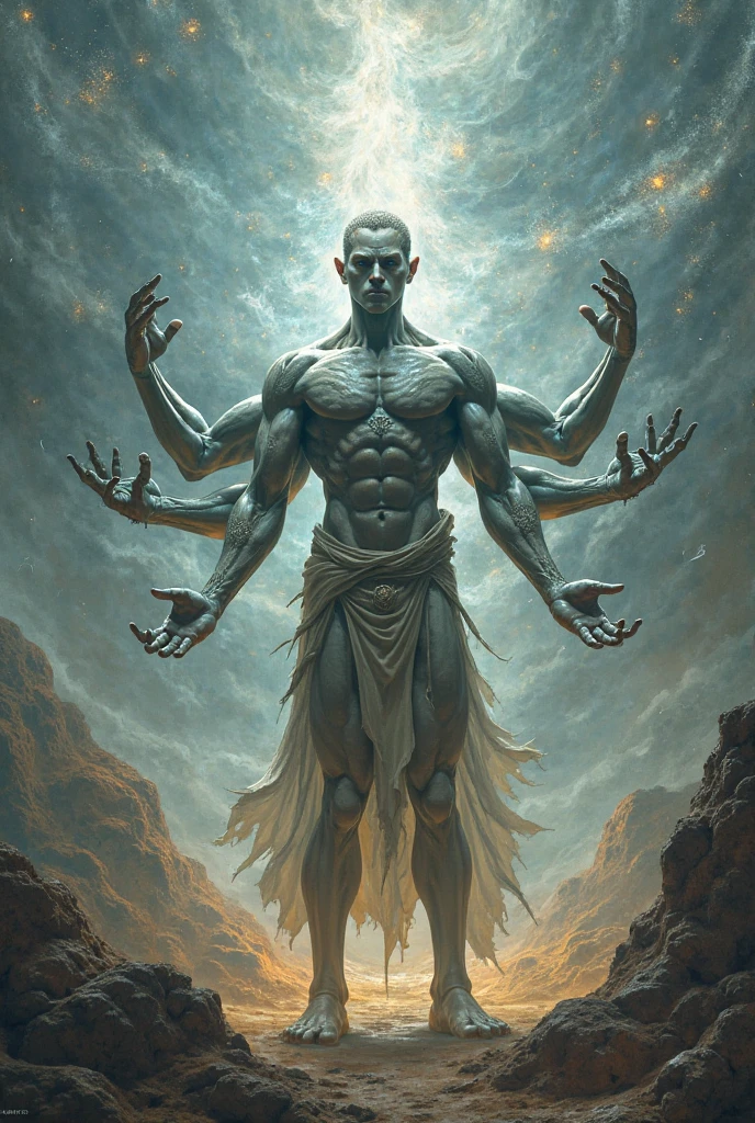fantasy cs-m3tal-400, a coloured line drawing of a mature Ghanaian Tarot Judgement, people climbing out of graves. Their bodies have networks of fine glowing white veins. Intricate, very detailed