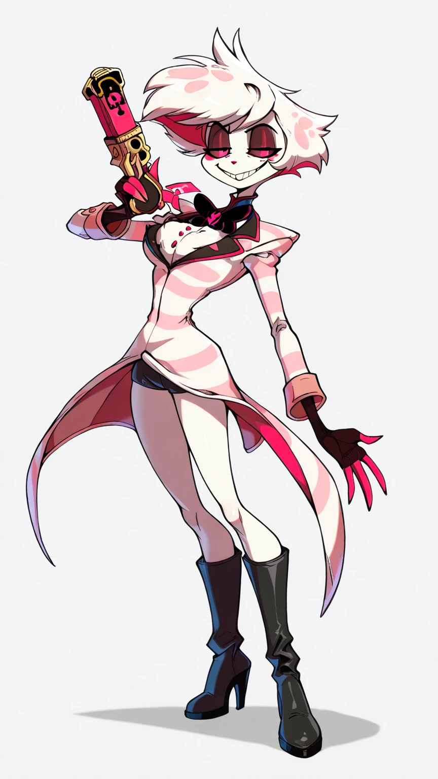 Boy, White hair, pink freckles, breast bundle, Pink eyes, (black sclera on the right eye, heterochromia), Ideal Anatomy, (Best quality, masterpiece:1), fluffy, boy, antro, 4 hands, Gold Tooth, hourglass figure with sharp teeth, body, mixing, Ray tracing, Backlight, blossom, mixing, falling shadow, Fill an image, halftones, movement lines, optical illusion, anaglyph, express lines, vignetting, , retina, masterpiece, accurate, Anatomically correct, textured leather, super detail, high detail, Body hair, hair on the chest, wide hips, Fluffy legs, covered in flower petals, boy , man , femboy, one flower in my hair, 4 hands, smile, solo antro, ((portrait)), ((Wear an erotic outfit)), stripper, (pink and red underwear), (lace stockings), (detailed lighting of Bonifasco), (detailed fur), (detailed skin), (Cinematic blue and purple lighting), ((detailed background, VIP room, No, strip club)), (half body shadow), [explicit content], [Sharp Focus], (shaded), ((masterpiece), Brown eyes, (long hair), (atomic hair), medium breast, pectoral muscles, (fluffy мех), fluffy tights, fluffy breasts, furry fantasy art, antro art, High Definition Commission, fluffy art, masterpiece, Best quality, detailed image, perfect lighting, perfect shadows, Perfect eyes, focus on the girl, flawless face, шикарное body, body песочных часов, fluffy, Fur on the body, playful look, half-closed eyes, все body, detailed fur, balanced coloring, fluffy, antro, (привлекательное body), I look at the viewer, seductive look, seductive pose, perfect legs, perfect hair, crowded