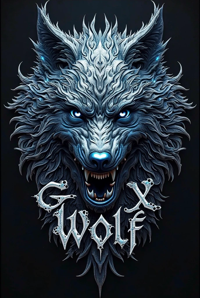 Create a logo for a dungeons and dragons adventurers guild containing the words Dark fang