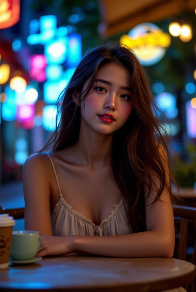 (perfect seductive young woman Socializing in an Interstellar Tavern:1.3), exotic tavern at the edge of the galaxy, a melting pot of intergalactic travelers, neon signs illuminating stories and laughter under a cosmic sky. (Style of Golden Ratio:1.5),(Layered Depth, Parallax Effect, Soft focus foreground:1.4),(Full Length [fantasy:realism:0.75] Art Portrait:1.3),(cinematic establishing shot, highly detailed background:1.2),volumetric lighting,subsurface scattering,dynamic pose,(special effects, color grading, fantasy aura)