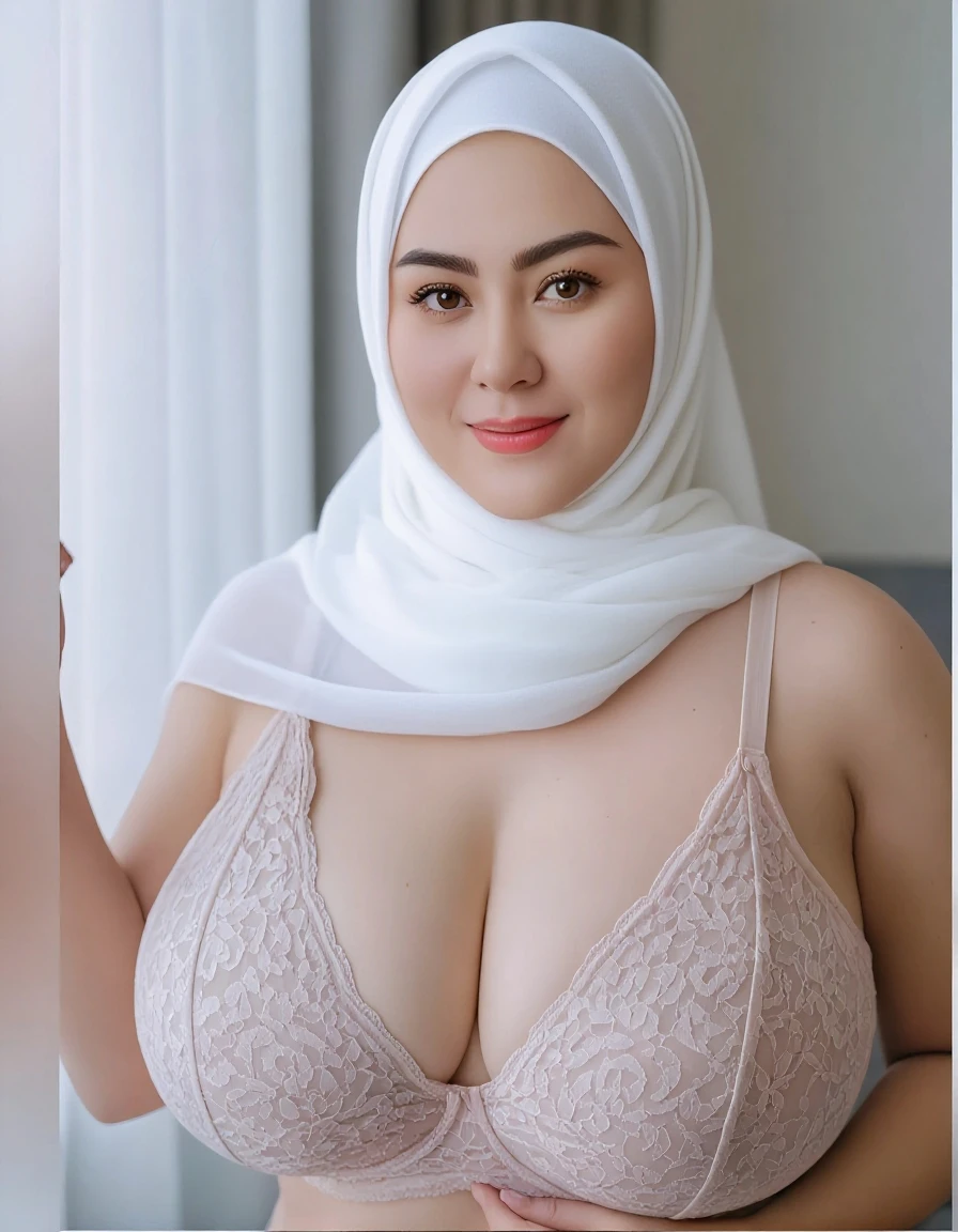 (Old lady:1.8), Medium body portrait, Floral Pattern Transparent, ((SHORT HIJAB)), ((Small tits:1)), (dynamic photograph of a 58 year old Indonesian woman), (slim top, cotton panties), (straight non curly hair), (highly detailed face:1.4), (vascular muscles and abs:1.3), (background inside light, bright, private gym:1.1), (8k, uhd, dslr, high quality, cinematic lighting, bokeh), (dramatic, pornstar photography, incredible masterpiece:1.3), (((sexy sultry stare at camera:0.8))), ((she is ready to dominate you:0.5)), ((beautiful feminine face)), add_detail:1,
