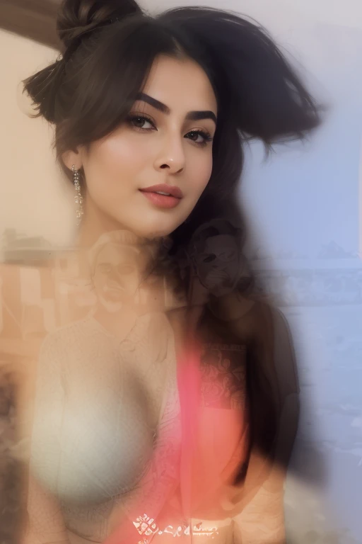 woman, Voluptuous Body, Wearing a swimsuit, Photographed from the waist up、 (highest quality, High definition, ), dreamy night background, Background blur,