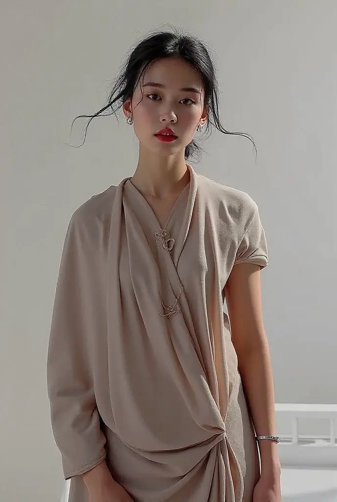 (8k、RAW Photos、highest quality、masterpiece:1.2)、(Realistic、Realistic)、1 Japanese girl、(((25 Years Old)))、(Short hair)、((Black Hair))、((Naked))、((Petite Woman))、(((Huge Breasts)))、skeletally correct、((small eyes))