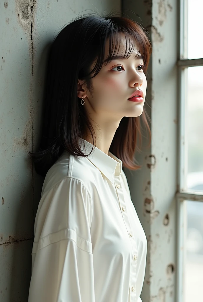 Best quality，Ultra-high resolution，（lifelike：1.4），Cute hairpin，2girll，Sparkling eyes，Short blue hair，jk，Snow-white skin，Blush，Slim beauty，At school，Ultra-fine face，Exquisite eyes，Double eyelids，