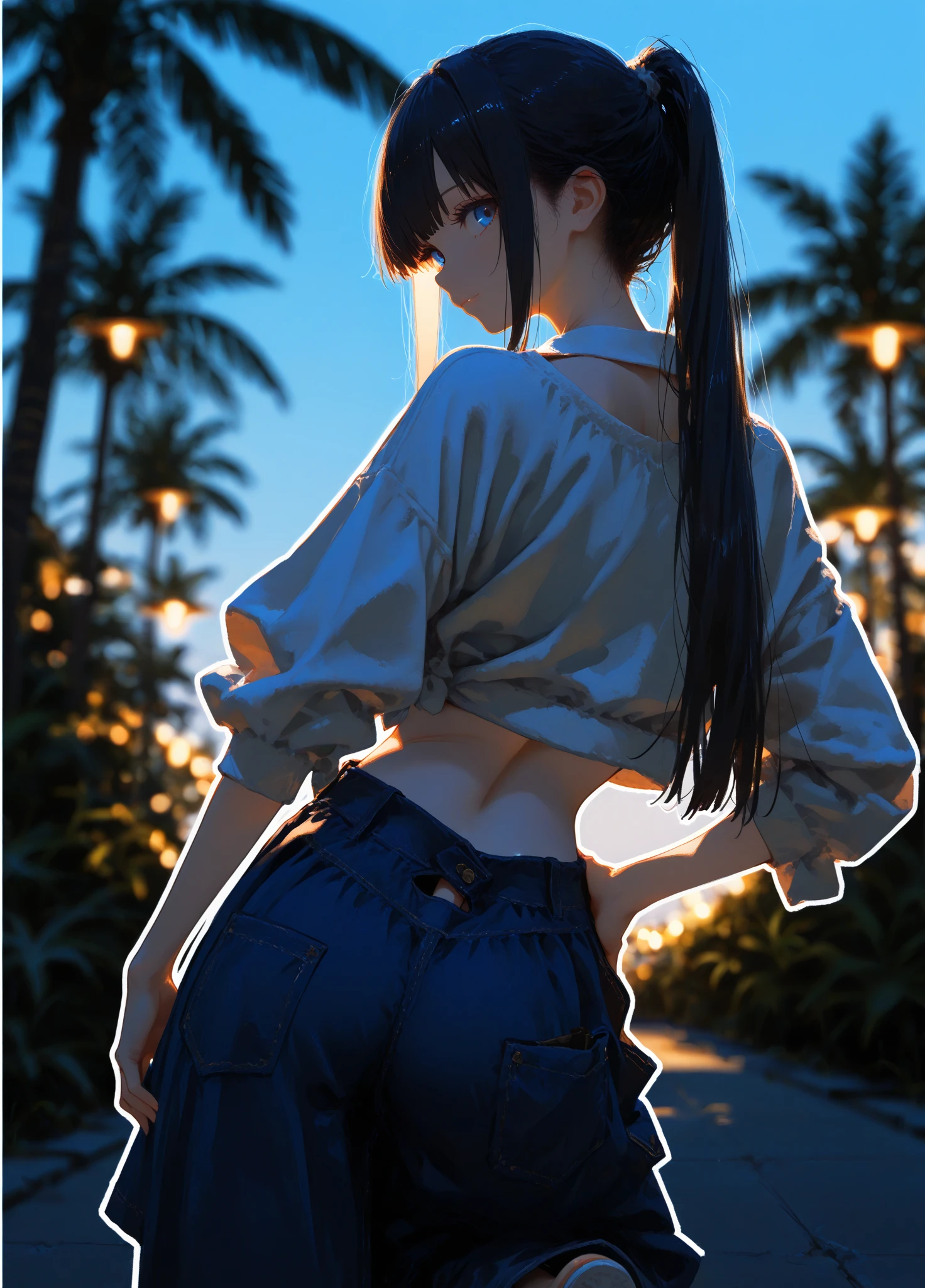 (de primera calidad: 1.3)、(masterpiece: 1.3)、(El ultra detallado: 1.3)、(fondo de pantalla, una chicas)、(camisa blanca sin mangas con cuello:1.3)、(Minifalda de vuelo negra:1.3)、(pantimedias marrones:1.3)、pajarita roja、(By the chestnut:1.3)、pelo medio、poneyTail、(Hermosos Pechos Grandes:1.3)、un parque、sonrisa traviesa、hermoso trasero、Centrarse en las nalgas、Turn your ass here、Sosteniendo la falda en tus manos