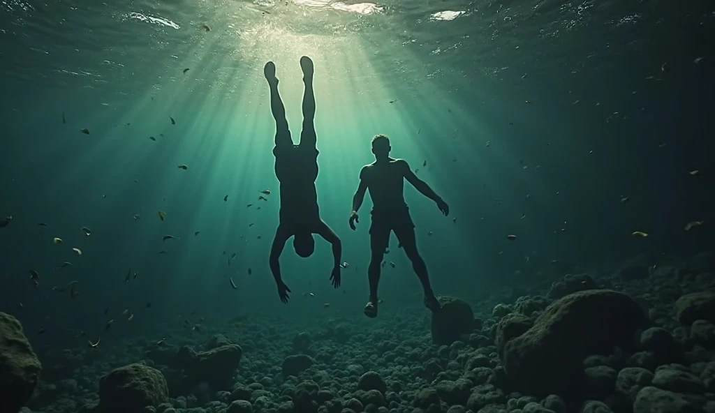 (best qualityer,high resolution,ultra detali,work of art:1.2),diver under'water,water turquesa clara,sunlight piercing the surface,recife de coral tropical,exotic fish swimming gracefully,diver exploring vibrant marine life,adventure on the high seas,thrill of diving into the unknown,water paradise,serene underwater landscape,diver surrounded by colorful coral formations,Crystal clear visibility,floating weightless,Mesmerizing underwater world,bubbles rising to the surface,diver using diving equipment,diver navigating the narrow passages,diver capturing the beauty of the ocean depths with a camera,diver amazed by the underwater beauty,diver interacting with friendly sea creatures,Peaceful and tranquil atmosphere,underwater flora and fauna,diver exploring hidden caves and reef crevices,diver surrounded by schools of tropical fish,mergulhador experimentando a leveza de estar debaixo d’water,diver descending into the depths of the ocean,rich diversity of marine species,diver encountering a majestic sea turtle,diver capturing the vibrant colors of the reef,diver marveling at the delicate ecosystem,diver discovering hidden treasures beneath the waves,diver witnessing the harmony of marine life,diver studying the behavior of marine species,diver admiring the intricacies of coral formations,diver feeling a sense of awe and wonder,diver diving into the beauty of the underwater world.