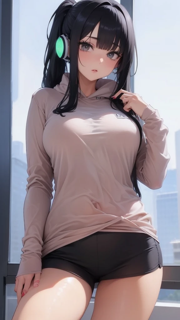Girl,hijab,hijab outfit,hijab long shirt and long pants outfit,sexy,super big breast,(D cup breast),happy,beautiful smile,lying on bed,body wet,body wash