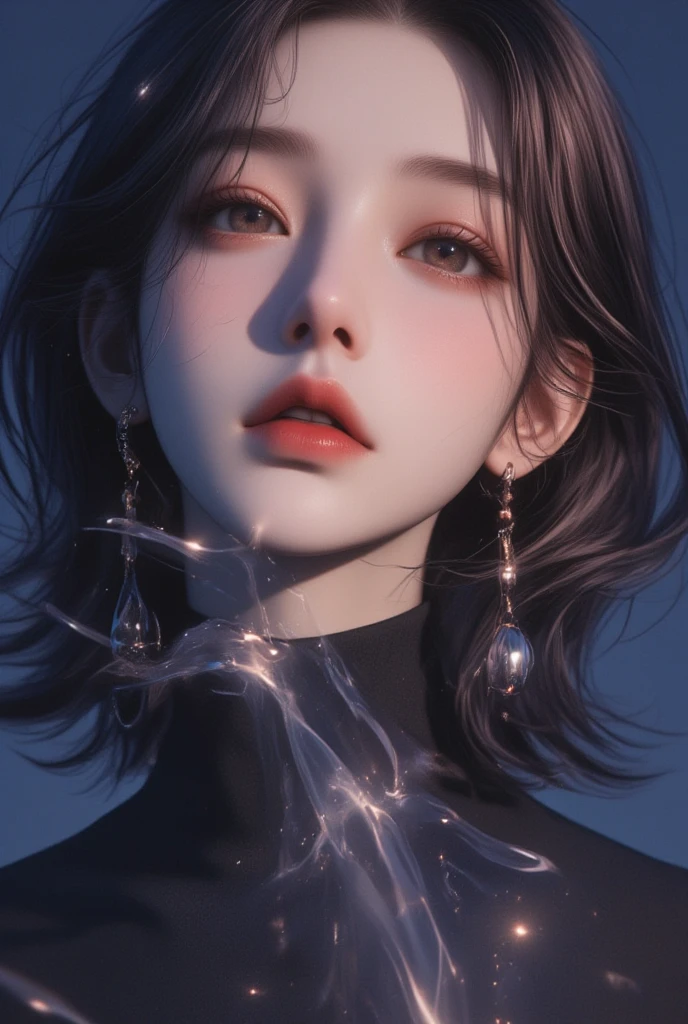 Highest quality, masterpiece, Ultra-high resolution, (Realistic: 1.4), RAW Photos, 1 Girl, Shiny skin, (Ultra-Realistic Details)), Portraiture, Global Illumination, Shadow, Octane Rendering, 8K, Ultra Sharp, big, South Korea details, Very intricate detail, Realistic Light, CGSoation Trend, Purple eyes, Glowing Eyes, To the camera, Neon Details,(Lighting on face:1.5)),((Delicately depicting the face:1.2)),((multicolored hair colors:1.5)),((Very short bob hair:1.4),(((Completely naked))),(((nsfw)))