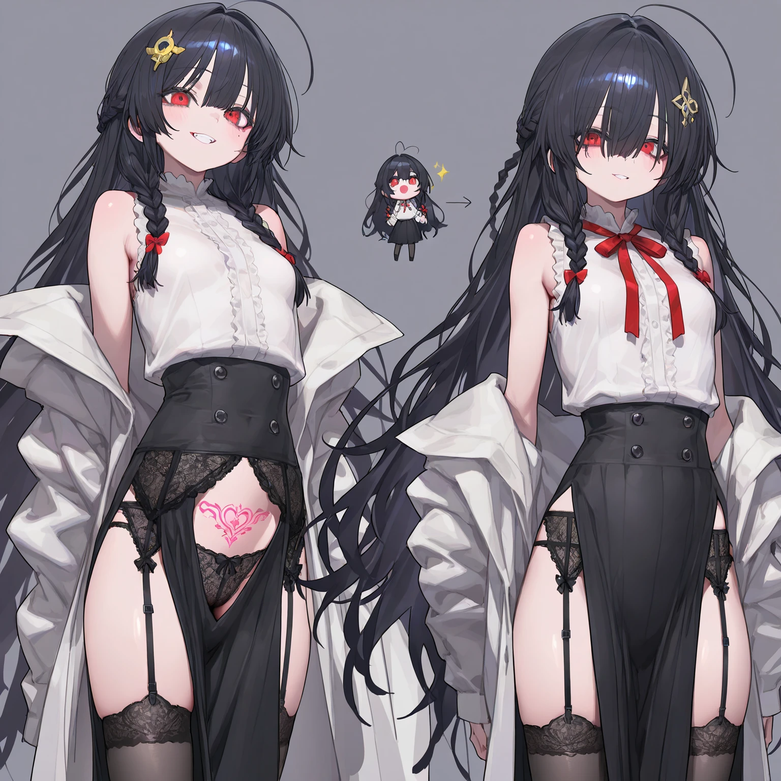 BREAK Perfect Anatomy、(High resolution:1.2)、Incredible illustrations、(Cute illustrations:1.2)、（Beautiful background）(nsfw) (Beautiful background,(on the couch))1gial((multicolored hair,wavy long hair)(cockslut)(school uniform,skirt,Silk Sexy Lingerie,slut,garter straps,,pointy ears,bikini tan:1.7),(a girl, height 1.5meters, 40kg),,17-year-old,flat chest）((undressing,open clothes,oversized clothes))