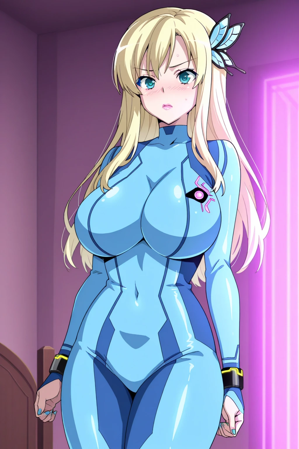 Samus Aran from Metroid, Wearing a Zero Suit