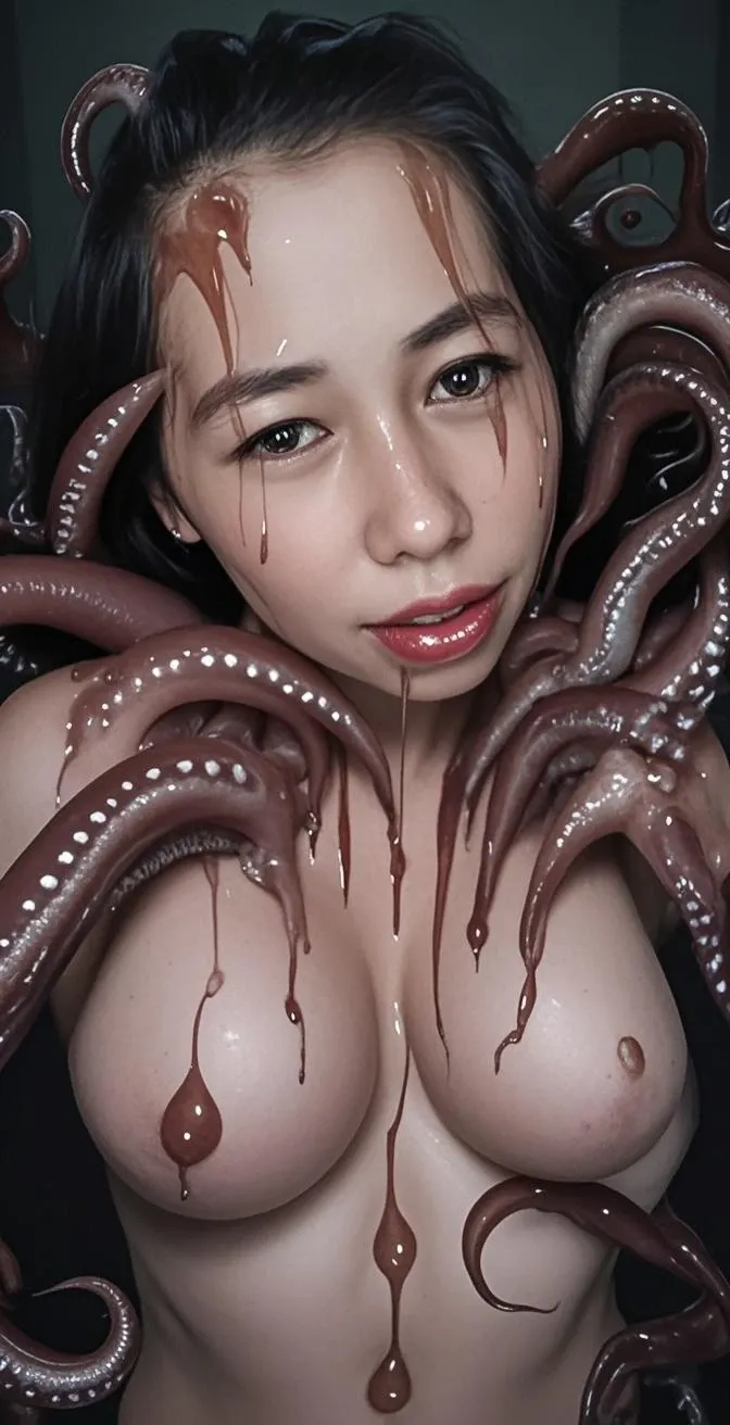 (best quality:1.2), masterpiece, Realistic, Ultra-high resolution, (((a beautiful Japanese idol 12 years old woman:1.2))), ((Gaunt:1.3)), (((Very flat chest:1.4))), ((Baby Face)), villainess, arms up, show me your armpit:1.2, (((tip of sausage touches her armpit:1.2))), (She has condensed milk poured all over her body), (completely nude:1.2), ((Armpits are wet and shiny with sweat:1.2)), She has skin that sweats easily Soaking wet, Sweaty, ((I can see my pores:1.4)), ((Frightened expression:1.3)), (((Put a very-long-sausage in her mouth:1.3))), (torture chamber, prison:1.5)