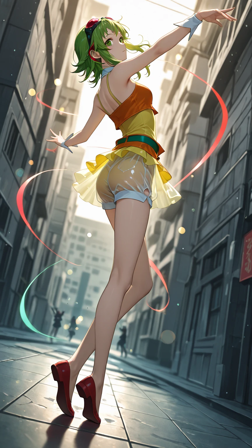 (full body shot of:1.4), space art, Yoko Kumada、Various sexy poses、Big ass、Thighs that are about to tear、Digging into the skin、large full breasts、1 cheongsam woman,Standing posture,Transparent robot arm,Slender figure,perfectly proportions,Delicate hair accessories, Smile,Transparent Mechanical Shoes, Oriental elements, ( Bokeh),High quality,4K,。.。.。.。.。.3D