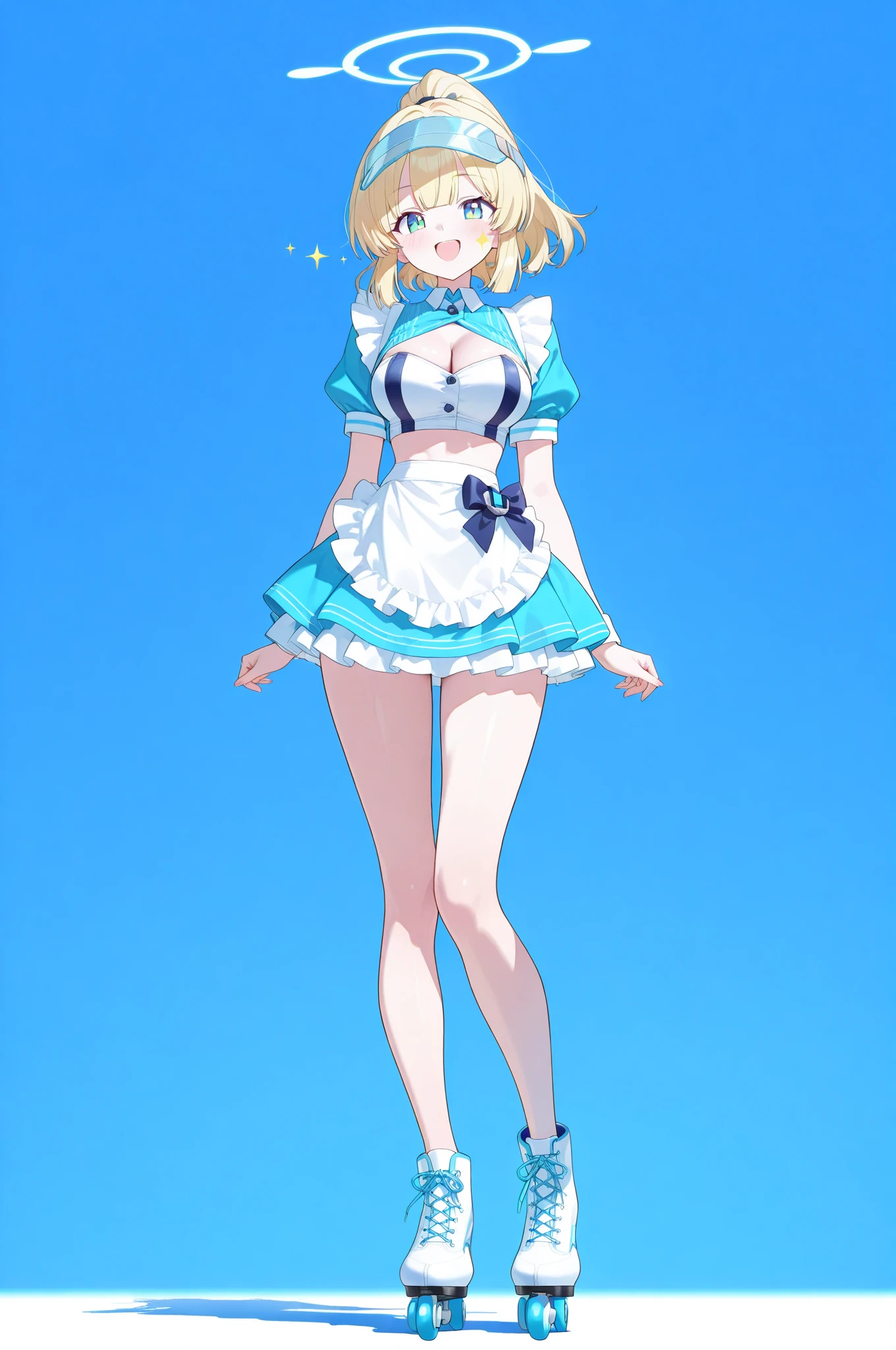 Top quality RAW photos in 32k resolution taken with Canon EOS R3, (frombelow:1.15),(masterpiece、top-quality)、Close up portrait of girl in crotch in blue Lolita dress, Show off your underwear,Summer steppe, a blond, pink underpants,Bending over,A smile, Kamimei,Refreshing,put out the tongue,Beautiful anime girl showing pants, Anime girls show off their pants,Spread your crotch, thighs thighs thighs thighs!!!, Beautiful fece,white cheeks,, thighs thighs thighs thighs!!!!!!, thigh closeup, Bare thighs!!!,