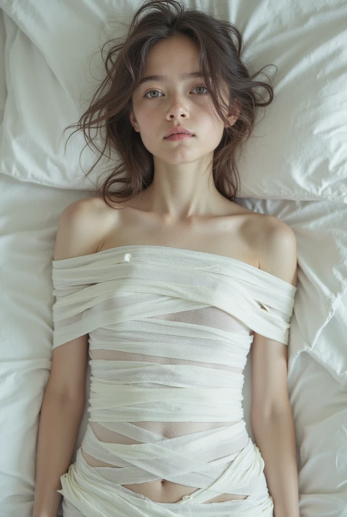 (masterpiece、High resolution、high quality)、Beautiful Japanese Girls:1.3,20 year old beautiful girl、Immature body、Beautiful body、Soar、night、Laughter、Clear Eyes、Beautiful Skin、Love hotel room、On the bed、Are sleeping、 body、Completely ?????、???????????、とてもSmall ???????、Small ???????、Small cherry-colored ??????、????? ???????、Dynamic Angle、仰向けにAre sleeping