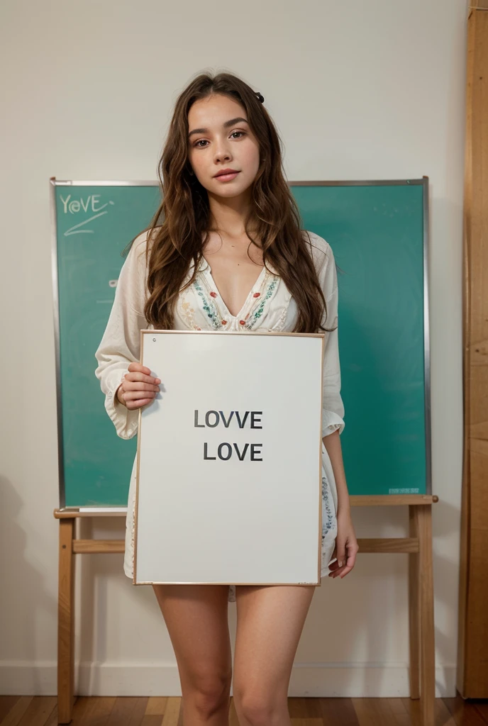 A woman wearing a swimsuit and a transparent skirt over it, wearing long socks, holding a large book in her hands, fashion photography