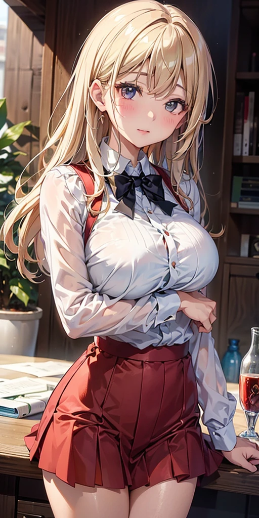 masterpiece:1.4,best-quality,Super Detail,Very Delicate and Beautiful, (( nsfw, Sex Lessons, beautiful teacher, slut, bitch, pervert, lewd, whore, harlot, indecent )), very gigantic breasts, cleavage, very slender
