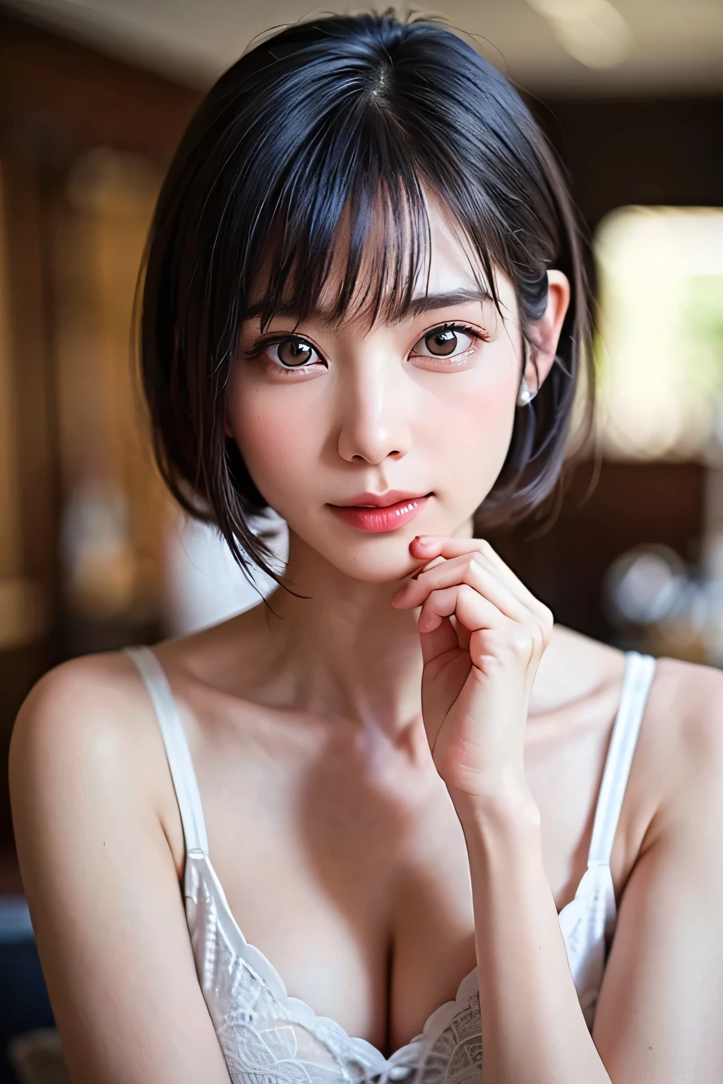 zydG, 1girl, detailed skin, looking at viewer, ahegao face, wet and covered in transparent slime, blue eyes, (short hair with bangs:1.2), (medium breasts:1.0), (medium areolae:0.8),
(photorealistic:1.4), (best quality:1.0), (ultra highres:1.0), 8k, RAW photo, (masterpiece:0.2), (pureerosface_v1:0.5)
