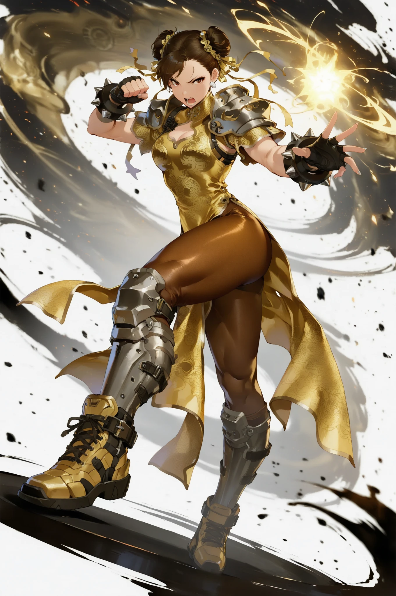 a close up of a woman in a yellow outfit holding a sword, krenz cushart and artgerm, rossdraws 1. 0, artgerm and atey ghailan, krenzcushart, rossdraws 2. 0, stanley artgerm lau, cushart krenz key art feminine, wlop rossdraws