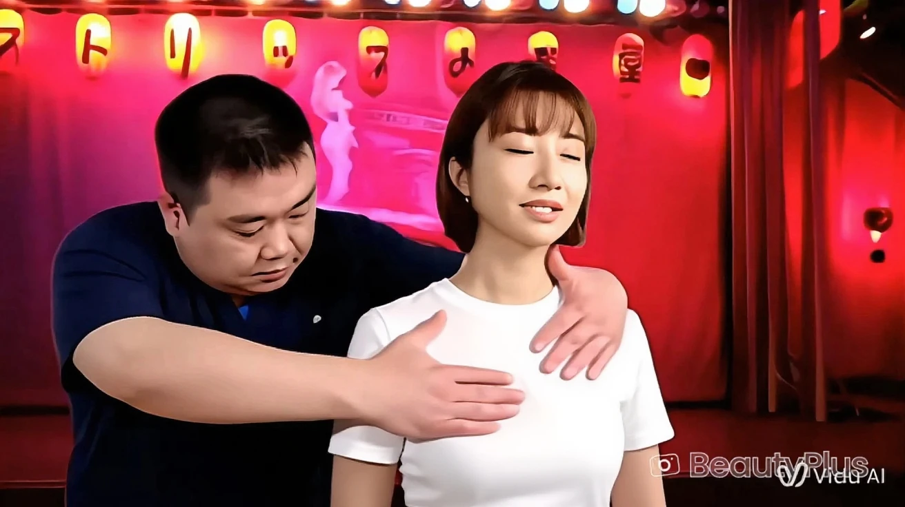 (1 young office lady practicing judo with 1 old man:1.2,close to each other:1.1), (her nipples having touched by old man:1.1),very cute face,bob cut,wide open judo uniform,small breasts,perfect anatomy, masterpiece, best quality,8k,realistic,perfect face,from front,upper body