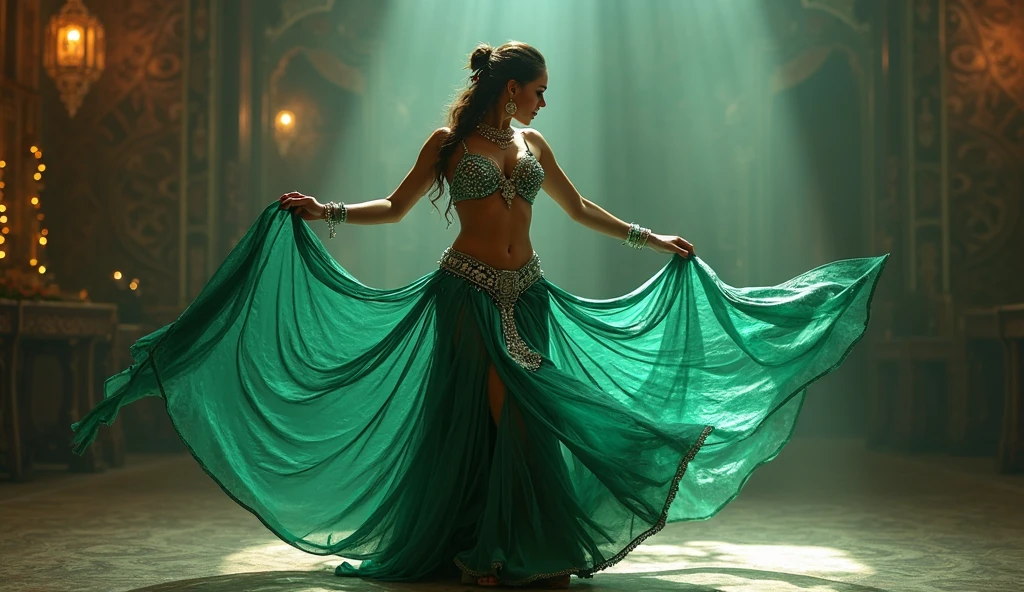 BELLY DANCE, belly dance, DANCING ON THE WATER, REFLECTION IN THE WATER OF THE DANCER, MODELO PARA PHOTOSHOP
