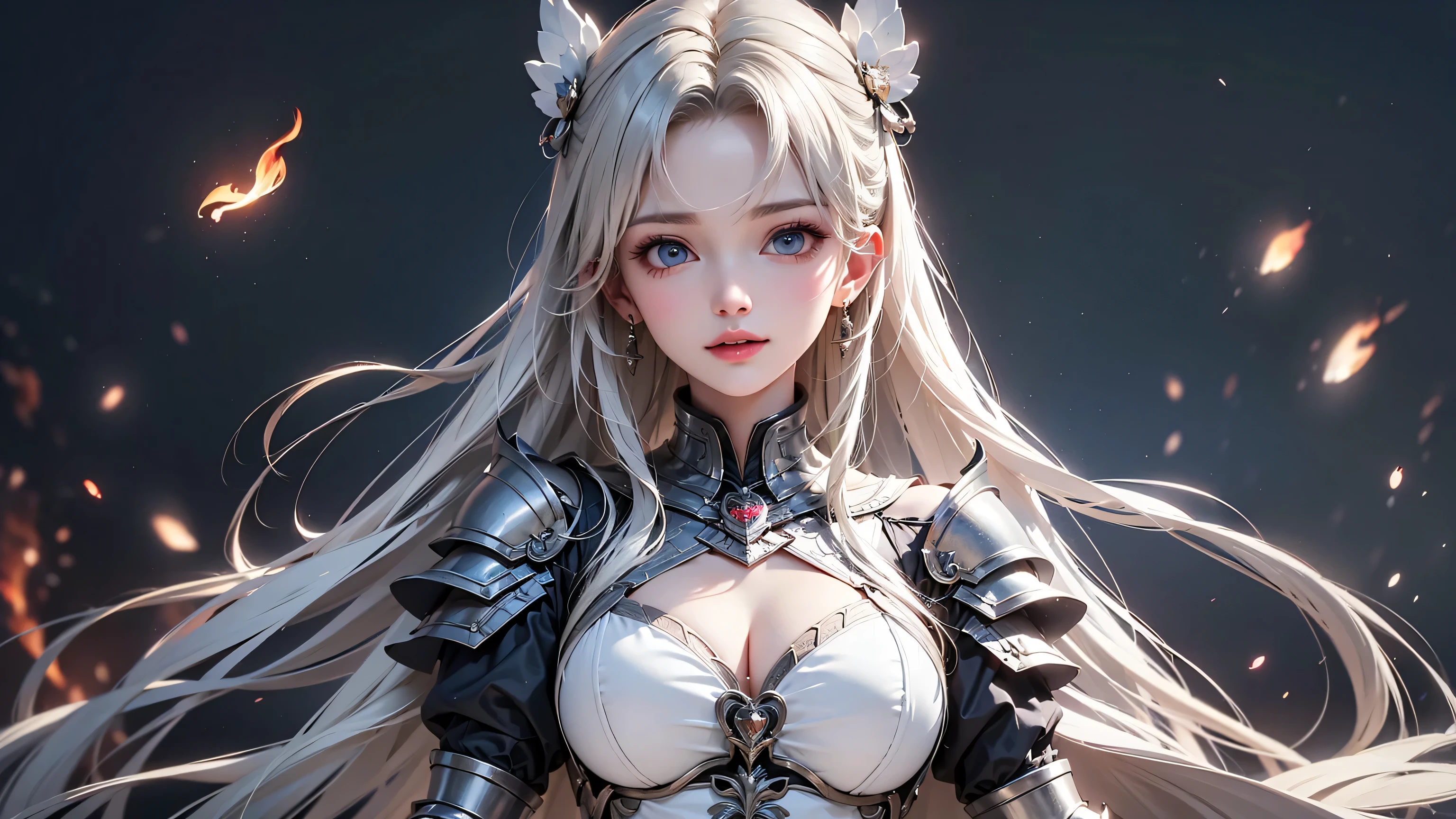 a stunning beautiful cyborg female,(beauty and detailed armor),embraced,delicate white filigree,intricate filigree,glowing,navel,highly detailed,intricate detailed,face symmetry,masterpiece,award-winning,sharp focus,concept art,low key,8k,uhd,low key,octane render,