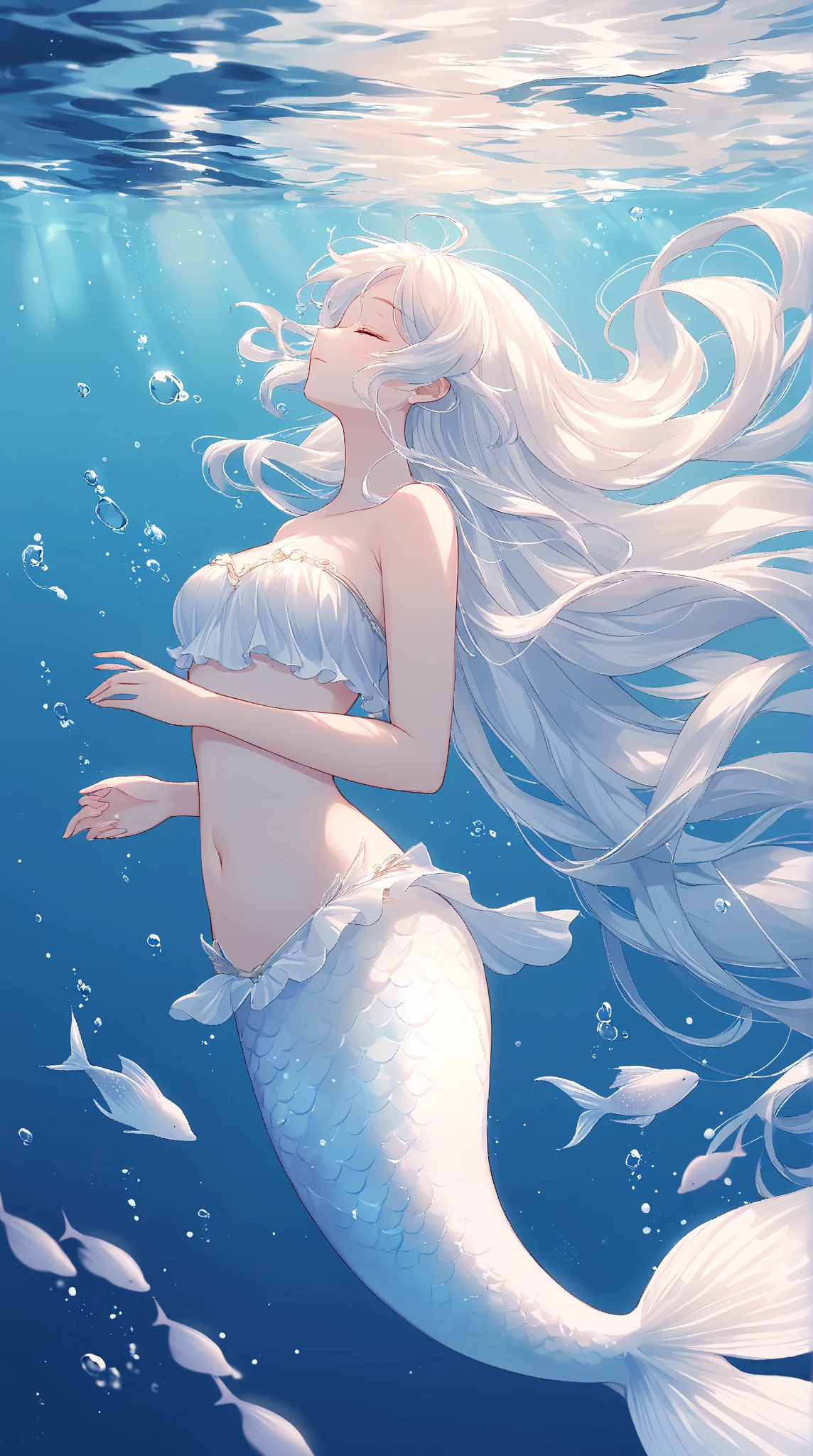 A falling drop turns into a woman.A water fairy appears in a pool of clear water where drops are falling.Fine brush, rough, detailed watercolor, soft and fantastic, pastel, fluffy, Vermeer,(masterpiece, best quality), (finely detailed beautiful eyes), (finely detailed eyes and detailed face), (scenery), (ultra-detailed, best shadow), ((depth of field)), beautiful concept illustration, (illustration), (extremely fine and beautiful), (perfect details)