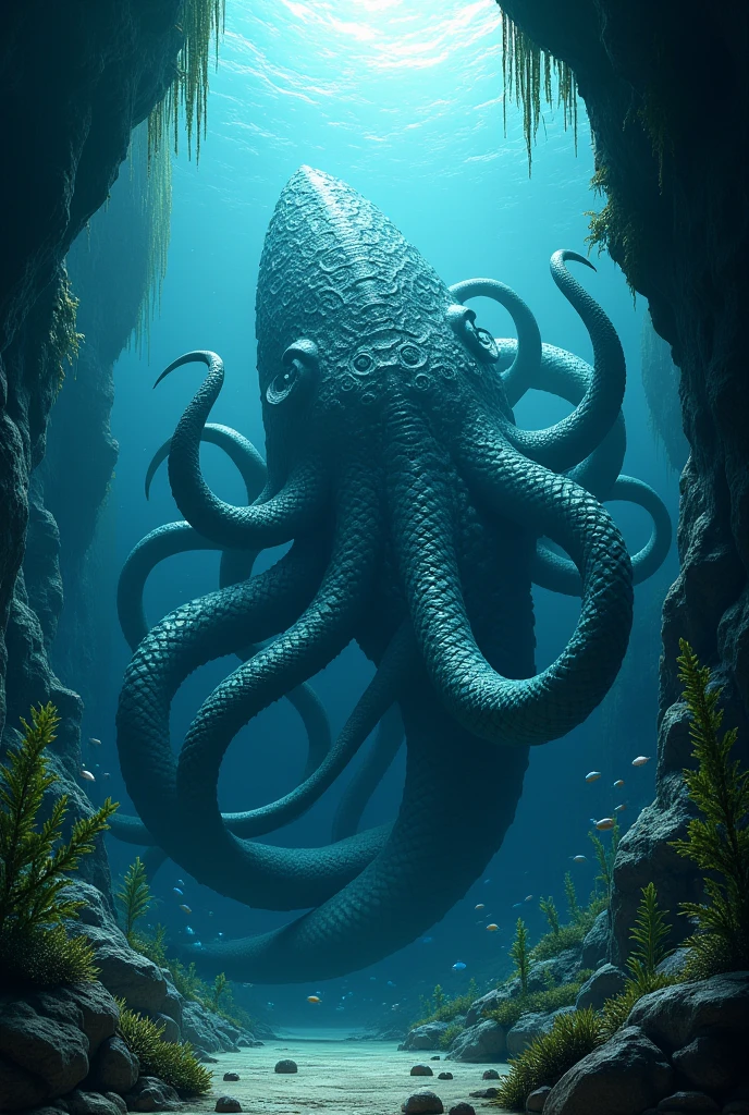sea,Flying Dutchman, Battle of Sea Monsters, giant Octopus,