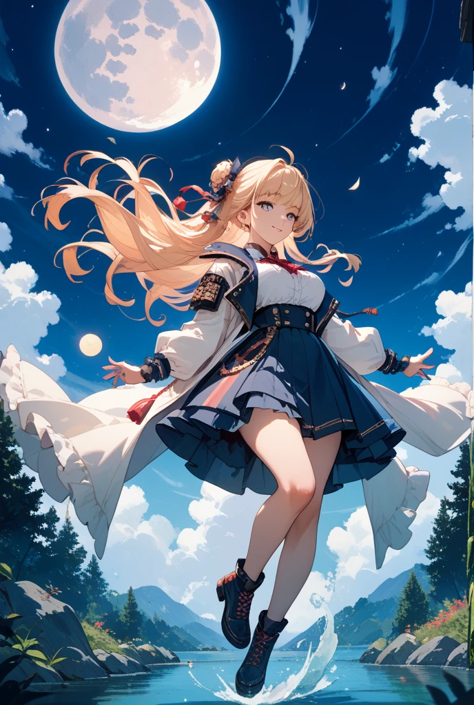 Anne Anderson, yuu Watase, Naoko Takeuchi, Joseph Urban, Alexei Pakhomov, Surrealism Mysterious Weird Fantastic Fantasy Sci-Fi, Japanese Anime, Celestial Globe and Curry Rice, Hungry Beautiful High School Girl in Miniskirt, perfect voluminous body, detailed masterpiece 