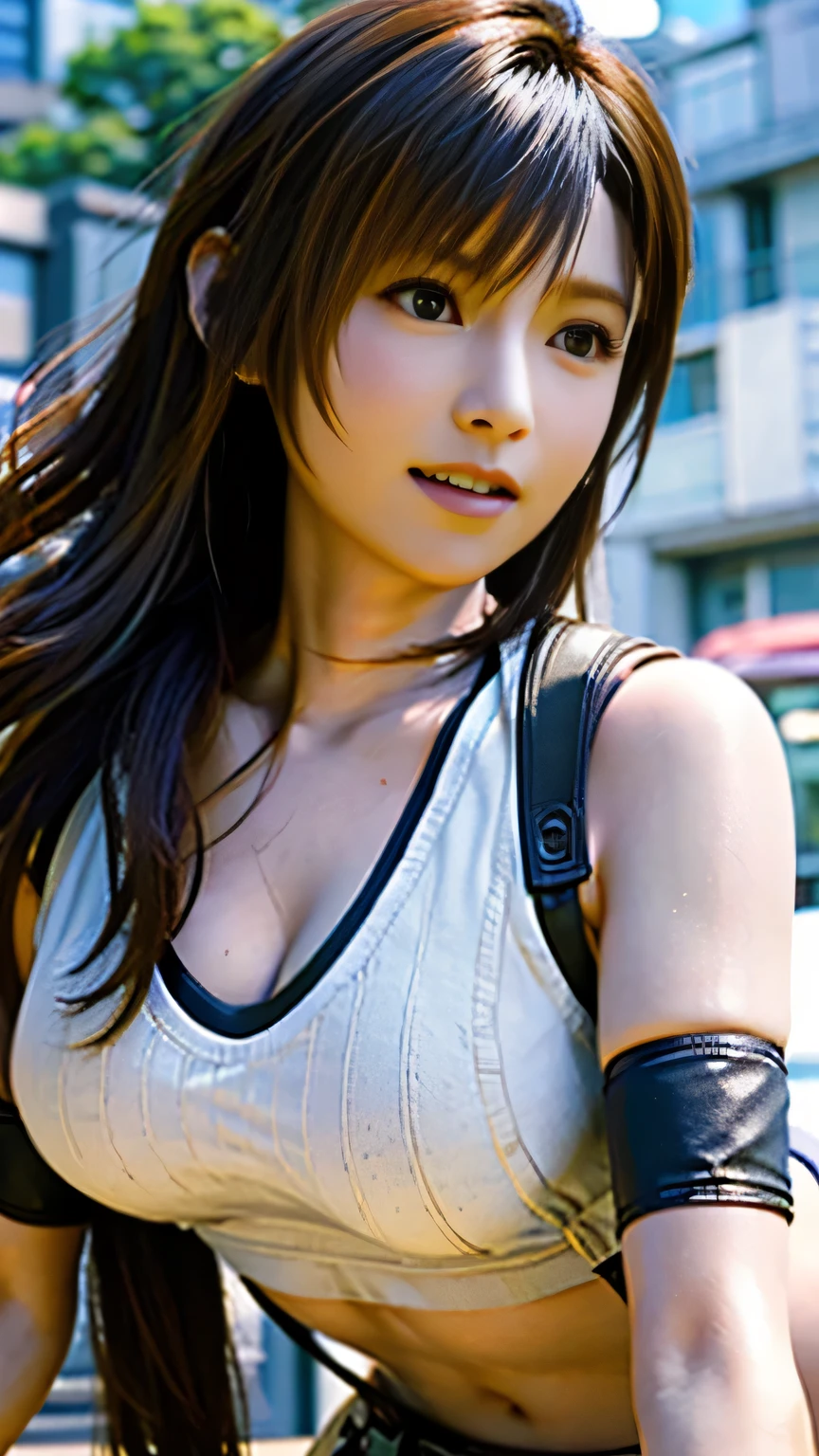 Nami from One Piece wearing white silk blouse