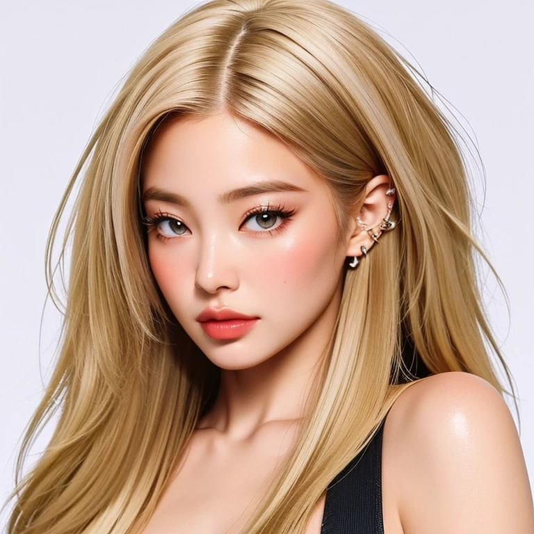 ((perfect round eyes))、dressed, ((Black, long, lace-up dress with lace white accessories:1.22)), (Ultra-realistic最high quality), (photo realistic:1.65), (realistic:1.65), (smoother lighting:1.05), (increase cinematic lighting quality:0.9), 32K, 1girl,25yo girl, realistic lighting, light on face, (Super beautiful)、(beautiful face:1.6)、(detailed face:1.6)、(detailed eyes:1.45)、(detailed lips:1.3)、(Detailed nose:1.2)、(cleavage:1.23)、(Increase body line mood:1.1), (Increase skin texture beauty:1.1), (pink_makeup:1.37), long_blue_eyeliner:1.42, (red_lipstick:1.32), iridescent eyes, with professional makeup, vibrant eyes:1.11, ((Glamour, paparazzi taking pictures of her)), ((very complicated Extravagant street outfit)), The attention to detail, Double eyelids, Wear an off-the-shoulder top, full bodyesbian,((Medium White hair:1.35)), ((brown_eyes:1.6)), contrast、dark shot:1.08、The ultra -The high-definition, (close-up)