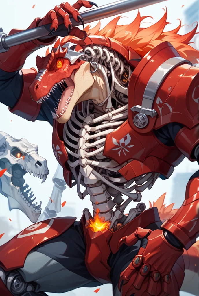 Primal Groudon (pokemon) humanoide 
