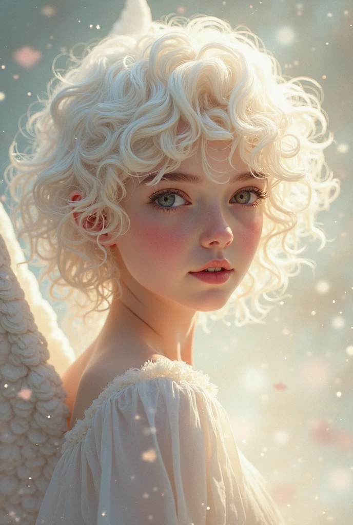 Japanese light white hair,Boys Angel God々Shii Handsome 優Shii it'Just like me'I'm talking to you