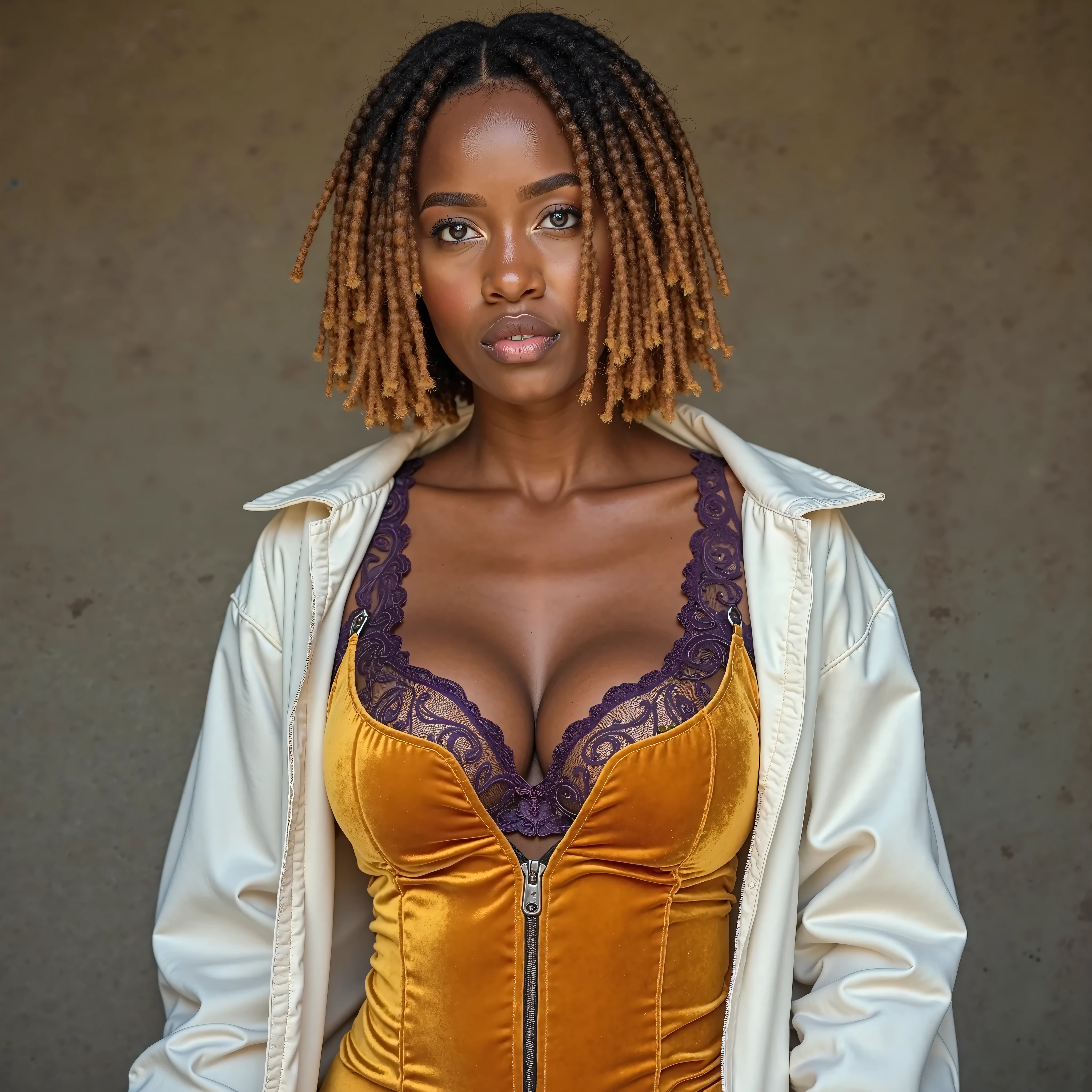 Full body shot. Meet Zahara, a 29-year-old Somali-Canadian woman with an ethereal, otherworldly beauty. She has flawless ebony skin, full pouty lips, and large expressive eyes framed by thick, curling lashes. Zahara's gorgeous locs cascade past her shoulders in stunning rope-like twists. Her lithe, willowy frame moves with feline grace. flashing breasts , (naked ) lora:add-detail-xl:1, (full body :2) NSFW, fisheye lens:1.4, In the Wake of Light, She loves sending nudes to her followers on OnlyFans, Issyk Kul Lake, Kyrgyzstan woman, super Panavision 70 color film stock, beautiful cinematography, low contrast, balanced colors, 3 point studio lighting, high resolution, rich color palette, smooth tonality, film grain, soft focus and bokeh, dynamic range, stunning background. dark and moody, a mesmerizing blend of light and shadow. masterpiece, absurdres, intricate details, analog film photo cinematic film still , shallow depth of field, vignette, highly detailed, high budget Hollywood film, bokeh, cinemascope, moody, epic, gorgeous, film grain, faded film, desaturated, 35mm photo, grainy, vignette, vintage, Kodachrome, Lomography, stained, highly detailed, found footage, realist detail, ue5, detailed character expressions, amazing quality, wallpaper, analog film grain