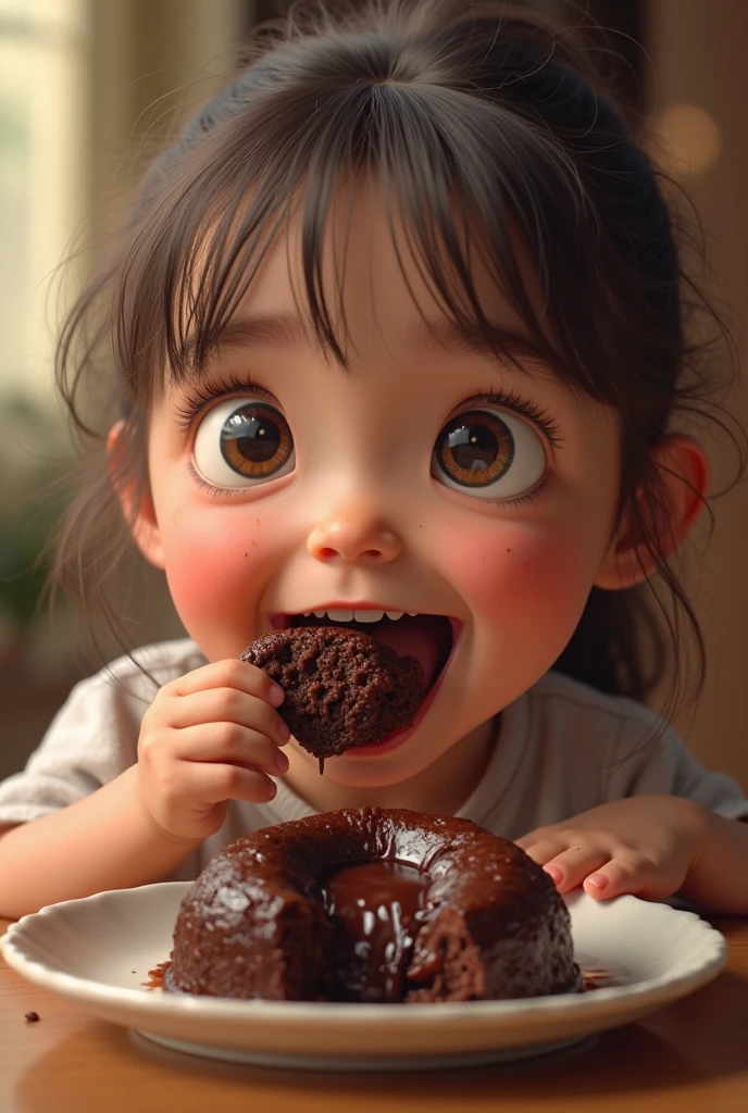 (photorealism:1.2),Child eating chocotejas