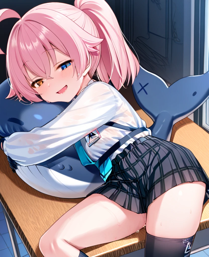 score_9, score_8_up, score_7_up, source_anime,
low-angle view,cutaway, x-ray, cum inside,
duo, gynomorph/male, dominant gynomorph, futa on male, humanoid/human, human on anthro,
interspecies, big dom small sub, height difference, penis size difference, age difference,
gynomorph penetrating, anal penetration, reverse stand and carry position, standing, hand on torso, lifting person, arm grab, tongue out,abdominal bulge, precum,
fucked silly, anal orgasm, one eye closed,
???????, orgasm face, trembling, sweat, panting,
2 penises, small penis, huge penis, balls, erection,
futanari, mature, larger female, muscular female, giant, white hair, very long hair, voluminous hair, yellow eyes, black tank top, midriff, bottomless female,
girly femboy, white skin, , smaller male, serafuku, pink hair, short hair, bob cut, hime cut, bowl cut, blue neckerchief, blue sailor collar, short sleeves, white shirt, bottomless male,
bed