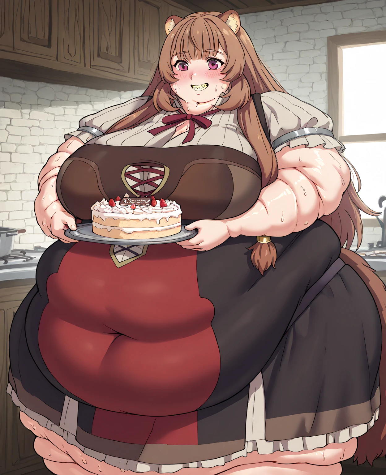 ery fat, large belly, big fat belly, fat belly, fat belly, huge, fat thighs, big stomach, overweight, thicc, chubby, chubby belly, shocked, fat, huge belly, obese, YunYun, Yunyun konosuba, Christmas, sweater, holiday, Christmas decorations, cookies,fat, large belly, standing, grabbing belly, very fat, large stomach, chubby (best quality, masterpiece), fat belly, at, large belly, standing, grabbing belly, very fat, large stomach, chubby (best quality, masterpiece), thanksgiving, wearing sweater, grabbing belly, sitting down, table with of food, table tons of food, lots of food, holding belly, table with food, sitting, wearing sweater, Christmas, Holiday, Christmas cookies,