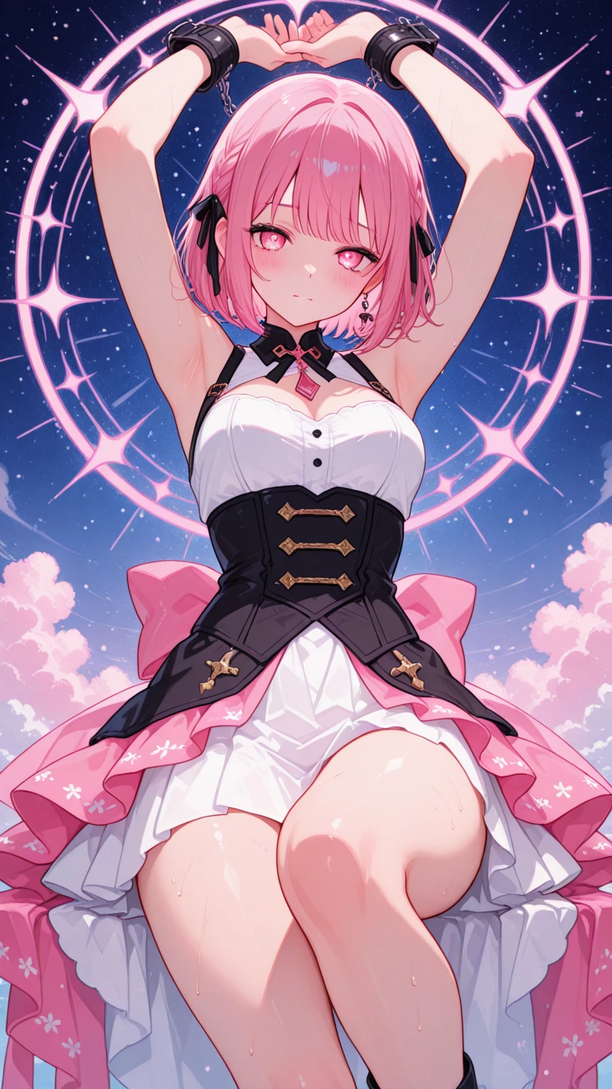NSFW,7-year-old girl、Young、Witch、Very beautiful and Shining Eyes、Shining Eyes、1 girl、Small breasts、Big Mouth、high school girl、Small breasts、Cat ear、Transparent pink short hair、