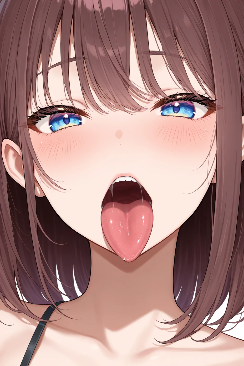 8 year old Japanese girl naked,Upper Body,Lewd,(Shota small penis blowjob deepthroat),Heart Eyes,Close-up erotic eyes excited ahegao face&#39;Eyes wearing silver-white mirrored lens sunglasses、I looked at the world reflected in the lenses of my sunglasses..(Side Pony,Colorful Hair), 