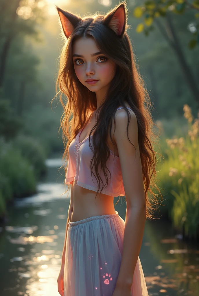 realistic portrait photo of beautiful pkmn, outdoor, natural light, of pokimane nude