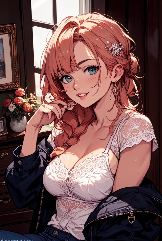 (Tabletop, Digital Art, digital illustration, 4K, 8k, Very detailed, Beautiful images, Clear images, Realistic, RAW Photos, Perfect Face, Perfect Lines, Perfect Eyes, Soft lighting) 1 female, (Long dark pink hair,Straight hair,Bullish expression,Beautiful woman,suit,Solid makeup,Medium breast、23-year-old female,:1.3),secretary, Two handsome men in suits, (human,Man in suit,Muscular,Strong shoulder width, human,Boyish dark blue hairstyle,English gentleman&#39;style,A man in his 30s with a cool expression,A 28-year-old man with a bright smile:1.2),Moonlit Night、City of night、Moon and light、illumination、Couple、couple kissing、Romance、romance porn、look at each other、Embrace each other